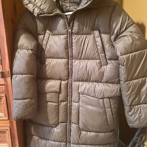 New Army Green Hooded Puffer Jacket